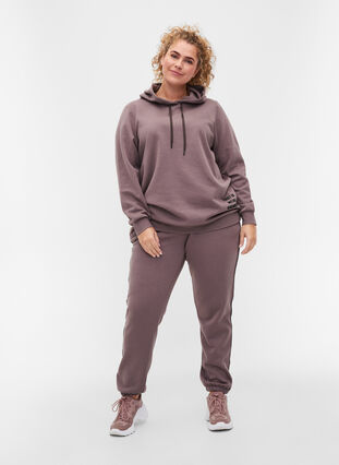 Sweatpants with a drawstring and pockets, Iron, Model image number 0