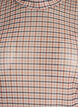 Checked mesh blouse, Beige, Packshot image number 2