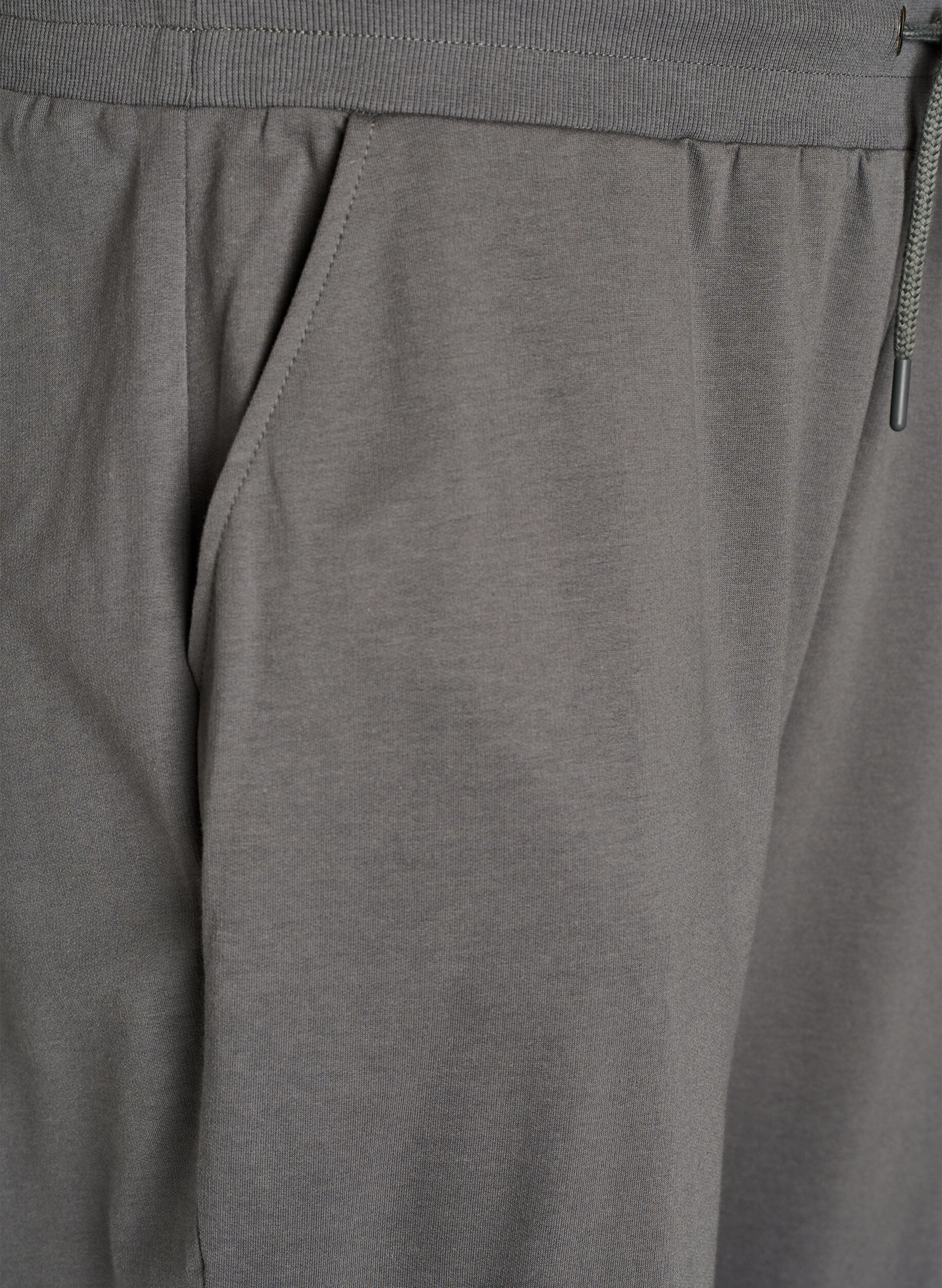 Zizzifashion Loose workout trousers with pockets, Grey, Packshot image number 2