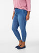 Cropped Amy jeans with zipper detail, Blue, Model image number 2
