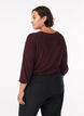 Blouse with herringbone pattern and glitter thread, Dark Bordeaux, Model image number 2
