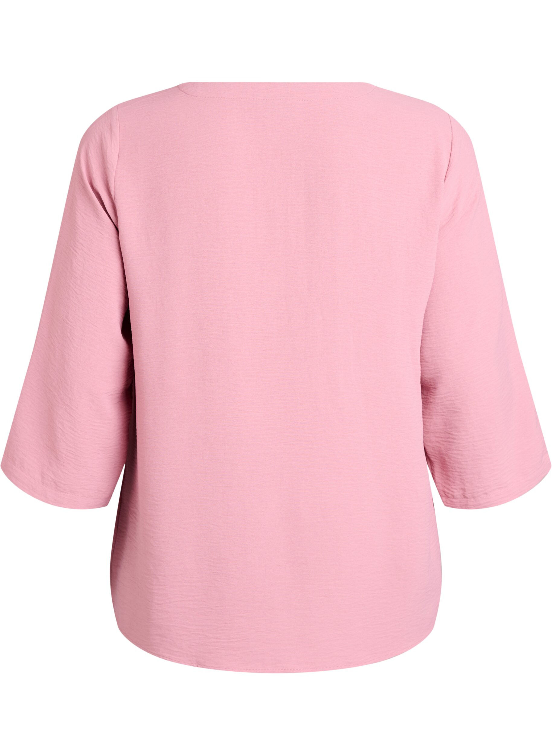 Zizzifashion Blouse with 3/4 sleeves, Rose, Packshot image number 1