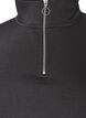 Sweatshirt with teddy sleeves and a high neck, Dark Grey, Packshot image number 2