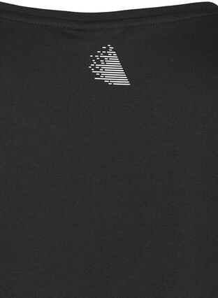 T-shirt with print, Black, Packshot image number 3