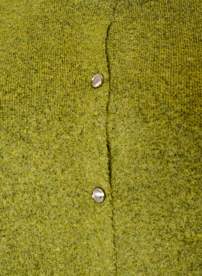 Knit cardigan with short sleeves, Green, Packshot image number 2