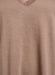 T-shirt with lace trim, Brown, Packshot image number 2