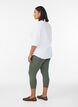 Basic 3/4 leggings in viscose, Green, Model image number 2