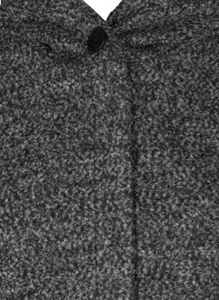 Long coat with wool, Dark G. mlg, Packshot image number 2
