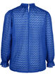 Long-sleeved blouse with patterned texture, Deep Ultramarine, Packshot image number 1