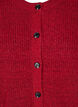 Rib knit cardigan with buttons, Red, Packshot image number 2