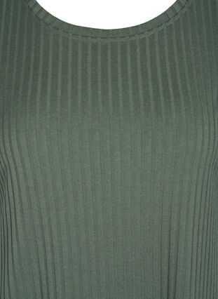 2/4 sleeve ruffle midi dress, Thyme, Packshot image number 2