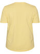 Cotton T-shirt with print, Yellow, Packshot image number 1
