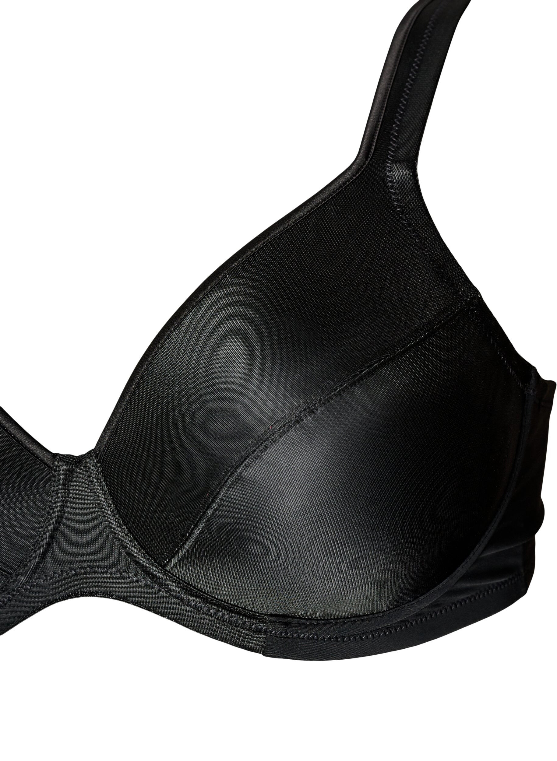 Zizzifashion High support bra with moulded cups, Black, Packshot image number 2