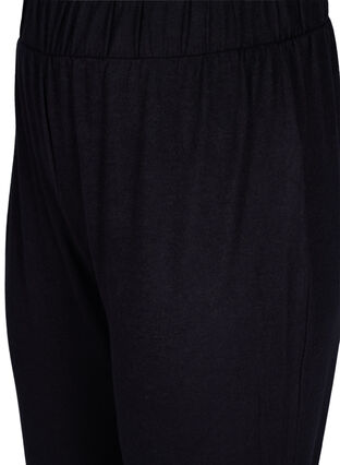 Loose trousers in a viscose blend, Black, Packshot image number 2