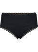 2-pack knickers with lace edge, Black/Black, Packshot image number 2