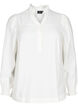 Blouse with ruffle collar, Vanilla, Packshot image number 0