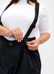 Ski pants with suspenders, Black, Model image number 3