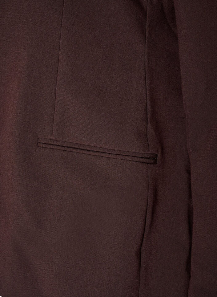 Classic blazer with a single button closure, Brown, Packshot image number 3