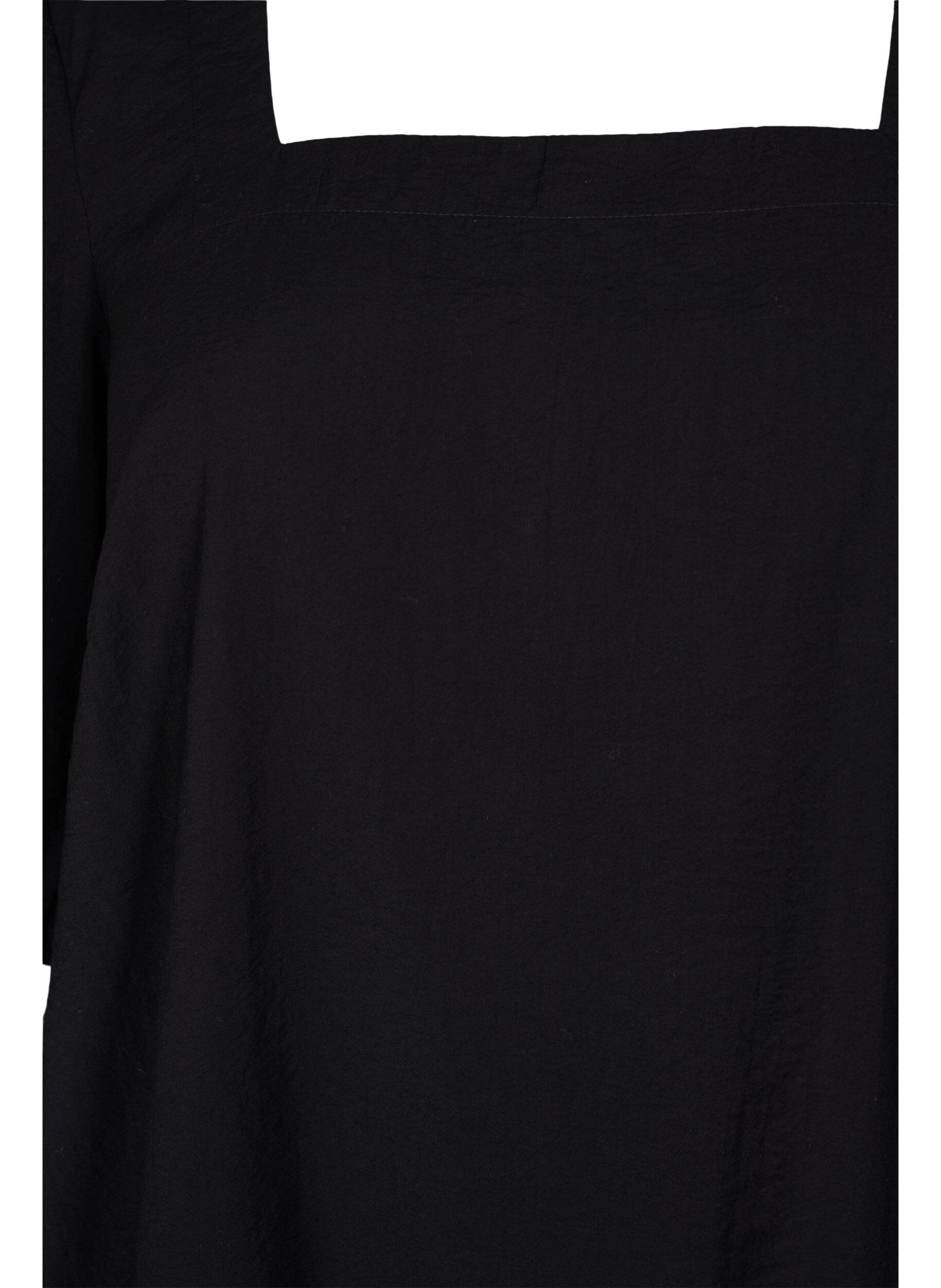 Zizzifashion Balloon sleeve blouse, Black, Packshot image number 2