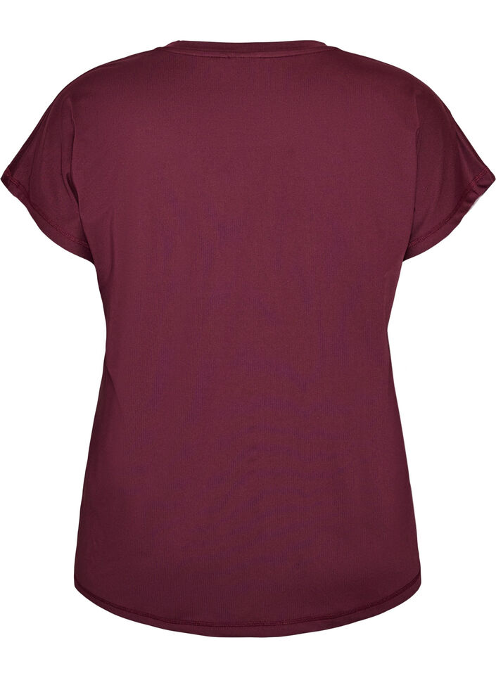 Solid-coloured training T-shirt, Red, Packshot image number 1