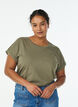 Short-sleeved t-shirt in a cotton blend, Green, Model image number 0