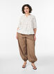 Blouse with print and 1/2 sleeves, Vanilla, Model image number 1