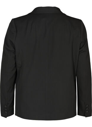 Classic blazer with shoulder pads, Black, Packshot image number 1