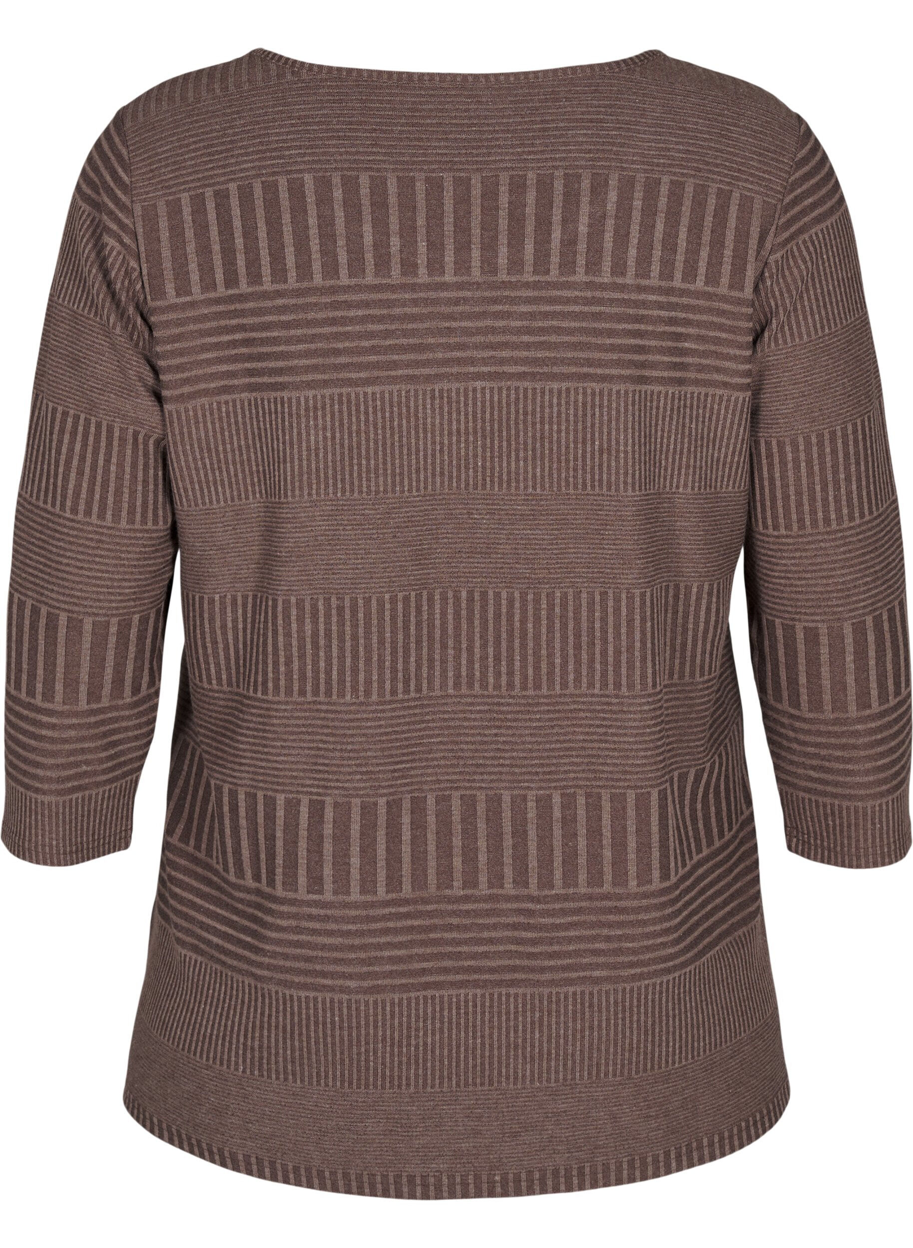 Zizzifashion Blouse with 3/4 sleeves and striped pattern, Ch. Martini Mel., Packshot image number 1