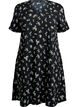 FLASH - Short-sleeved dress with a V-neck, Black, Packshot image number 0