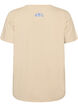 Cotton T-shirt with print, Beige, Packshot image number 1