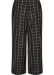 Checked wide-leg trousers, Black, Packshot image number 1