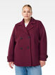 Short coat with double-breasted button closure, Dark Bordeaux, Model image number 0