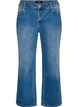 Straight jeans with a lightly distressed look, Light Blue, Packshot image number 0