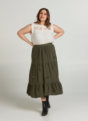 Skirt, Dusty Olive, Model image number 1