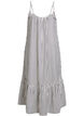 Summer dress with stripes and A-line shape, Black, Packshot image number 1
