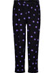 Viscose trousers with polka dots, Black w. Purple Dot, Packshot image number 0