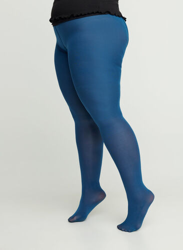 100 denier tights, Majolica blue , Model image number 0