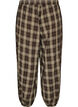 Checked balloon trousers with a high waist, Green, Packshot image number 1