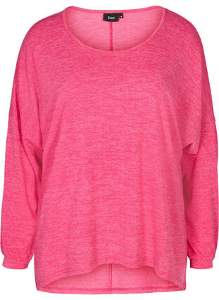 Loose, long-sleeved blouse, Fandango Pink ASS, Packshot image number 0