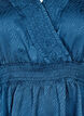 Tone-on-tone patterned blouse with smock, Midnight, Packshot image number 2