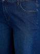 Loose denim shorts with high waist, Blue, Packshot image number 2