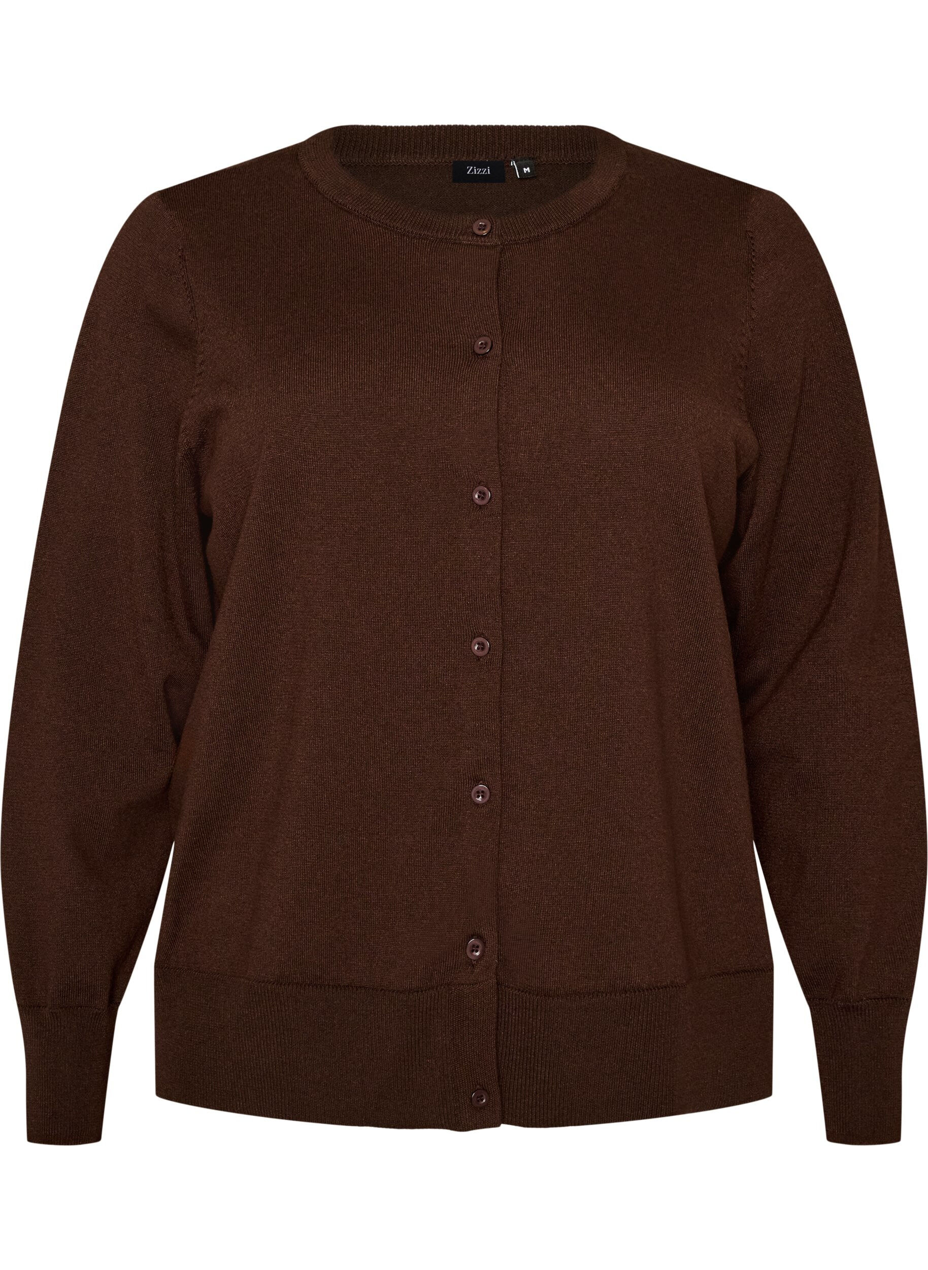 FLASH - Fine-knit cardigan with round neck