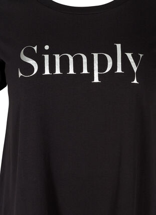 Short-sleeved t-shirt with print, Black SIMPLY, Packshot image number 2