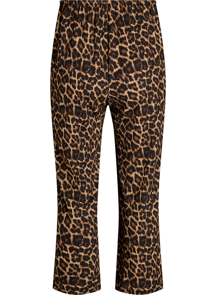 Wide-leg trousers in a light textured fabric, Black, Packshot image number 1