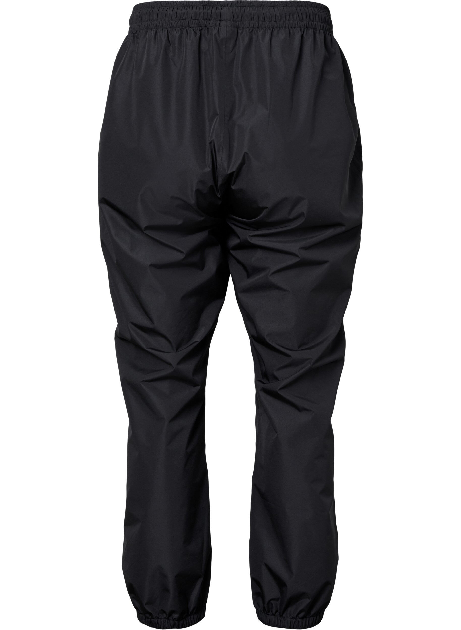 ZizzifashionRain pants with elastic and drawstring, Black, Packshot image number 1