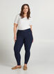 Close-fitting trousers with zip details, Night Sky, Model image number 0
