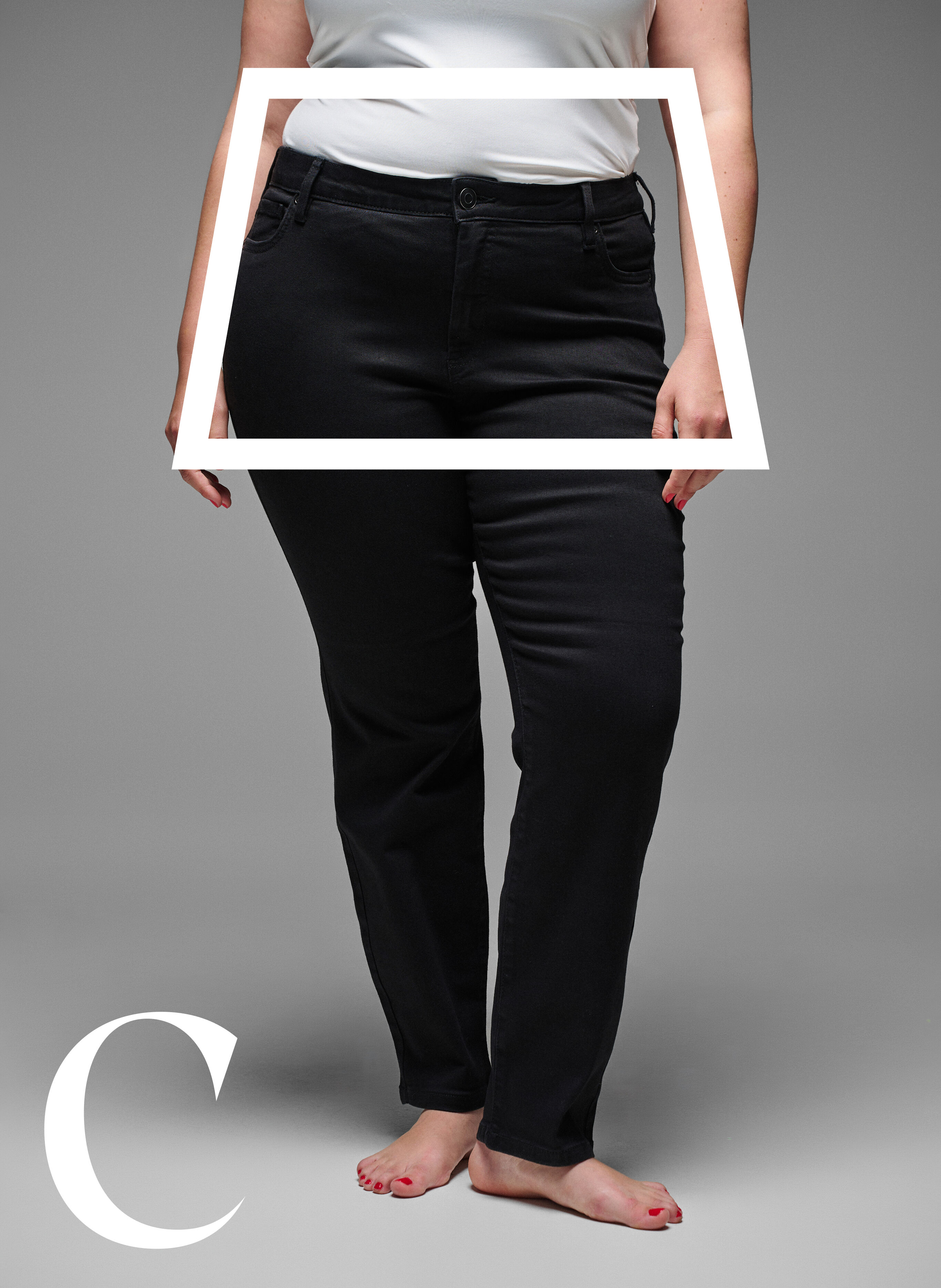 Zizzifashion Slim fit jeans with a regular waist, Black, Model image number 2