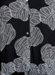 Printed viscose midi dress with long sleeves, Black, Packshot image number 2