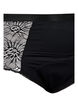 Hipster period panties with lace, Black, Packshot image number 2