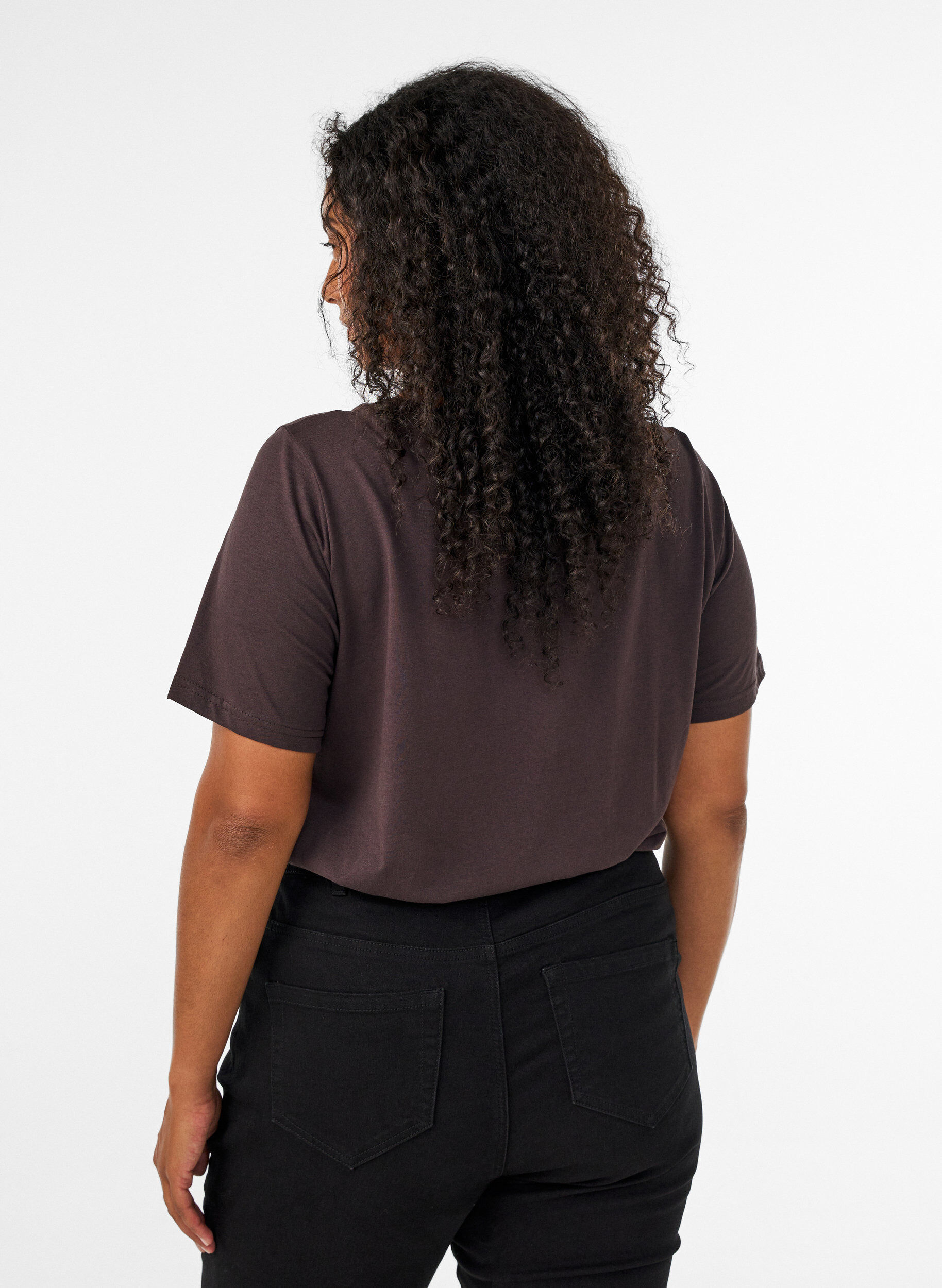 ZizzifashionT-shirt with motif, Brown, Model image number 2